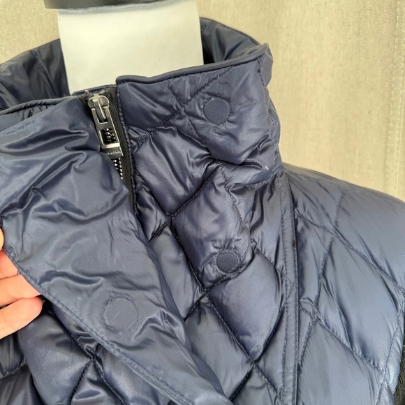 Calvin Klein Performance Premium Down Mock Neck Blue/Black Jacket Size M - Picture 3 of 10